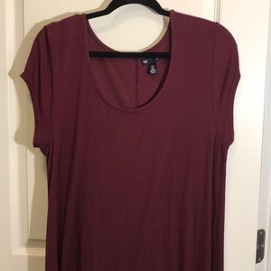 Gap swing dress - wine color - size XL